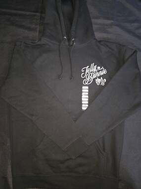 Bunnie XO Jelly and Bunnie Hoodie Size M Black Graphic Pullover